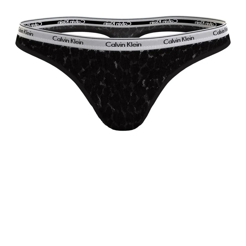 High leg lace thong