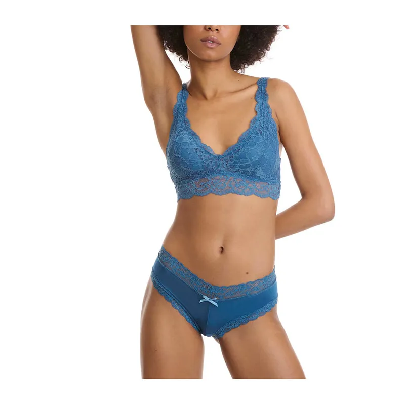 Microfiber lace hipster brief