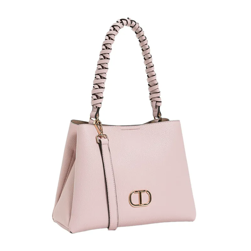 Hobo handbag with braided handle