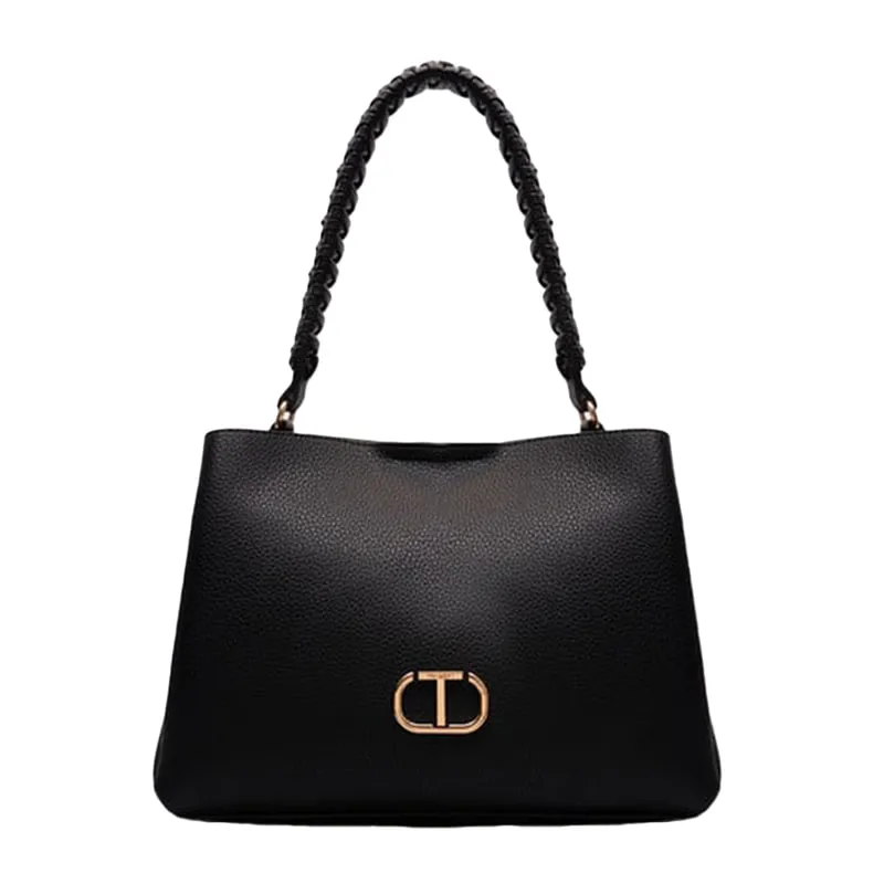 Hobo handbag with braided handle
