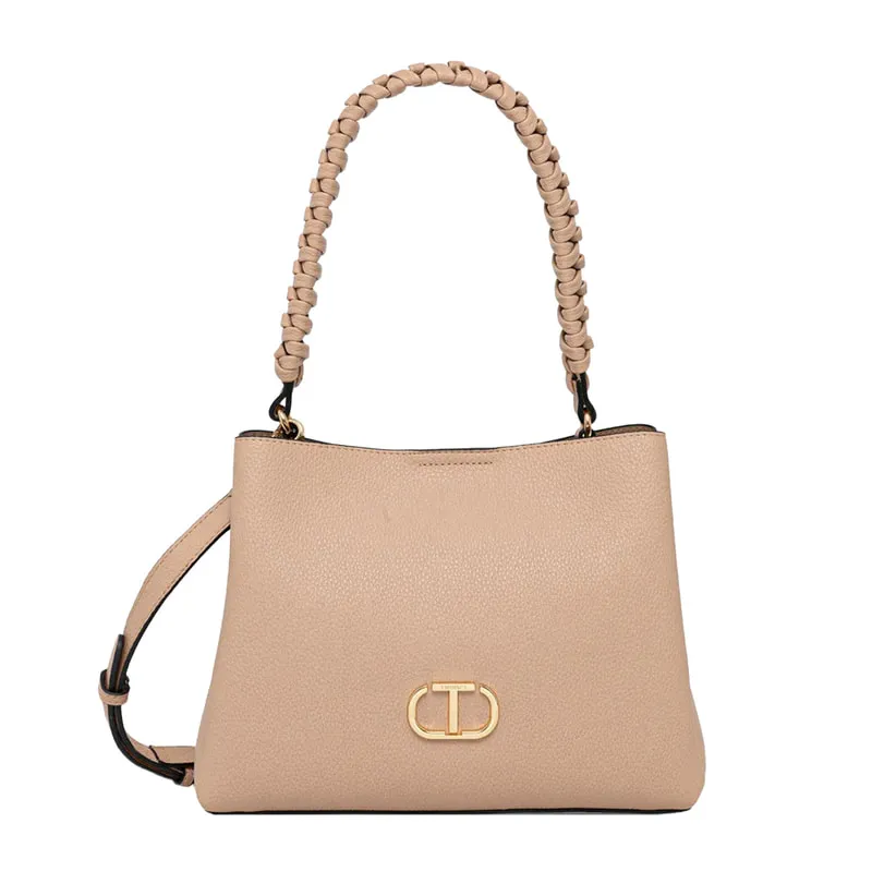 Hobo handbag with braided handle