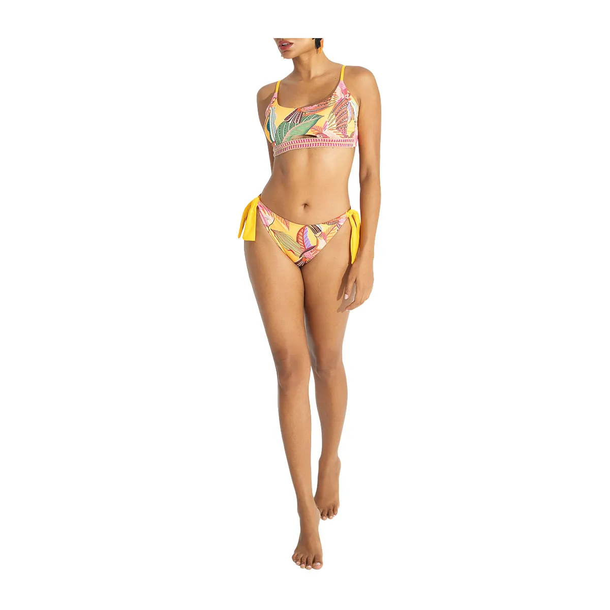 Hot tropic bikini bottom with side tie