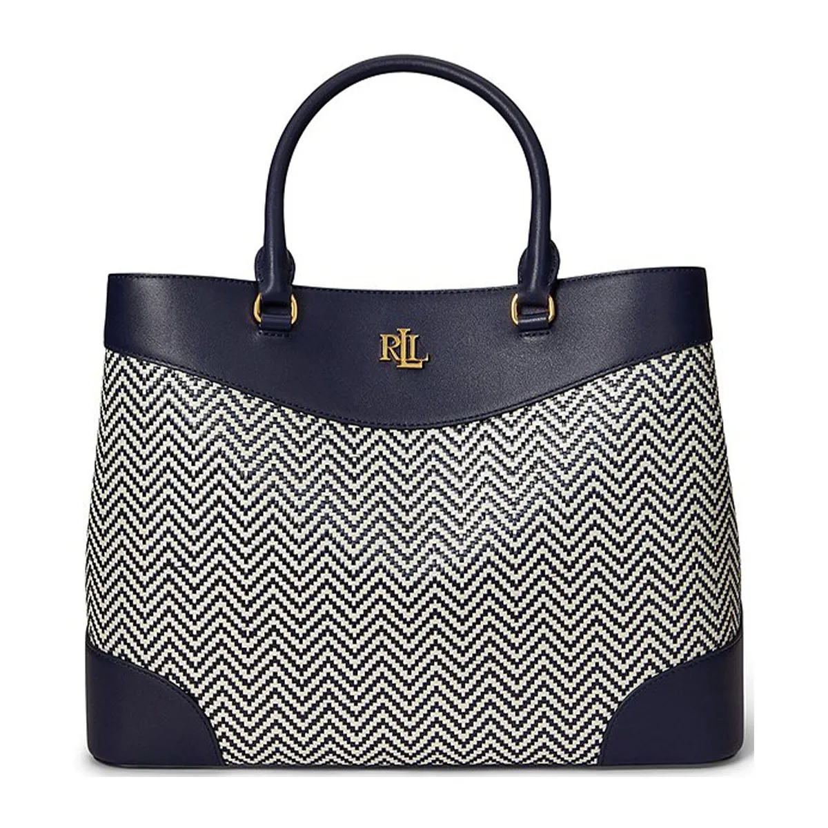 Houndstooth Woven Marcy Large Bag