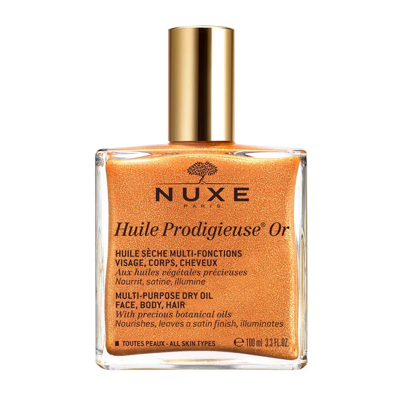 Huile ProdigieuseShimmering Dry Oil for Face, Body & Hai