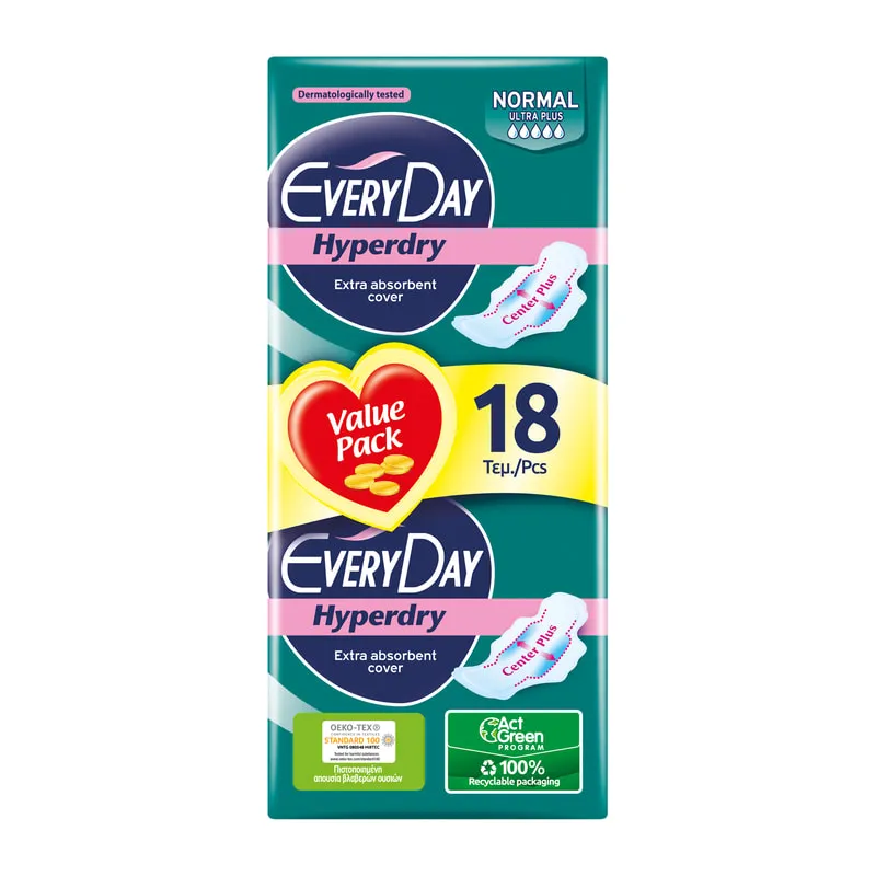 Σερβιέτες Hyperdry Normal Ultra Plus Value Pack