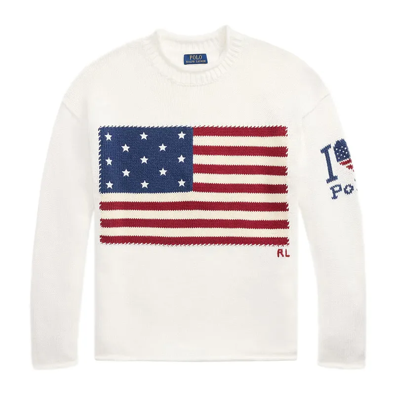 I Heart Polo Flag Sweater