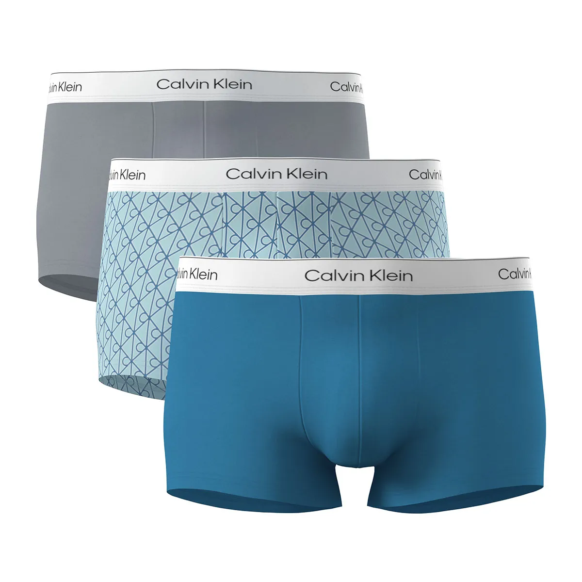 Icon cotton stretch low rise trunks 3 pack 