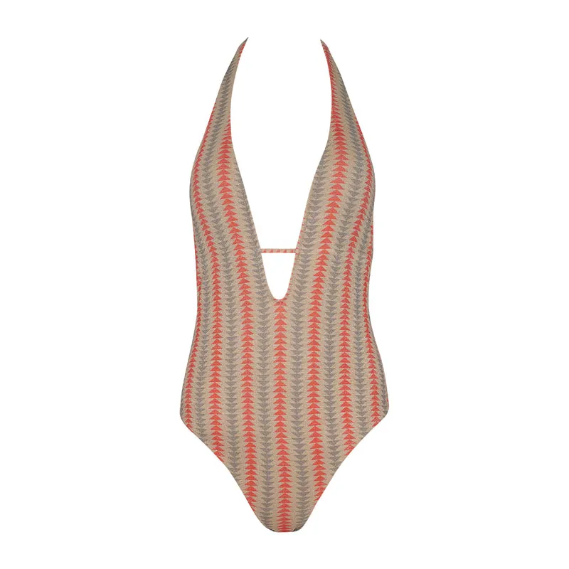 Indian arrow one-piece swimsuit