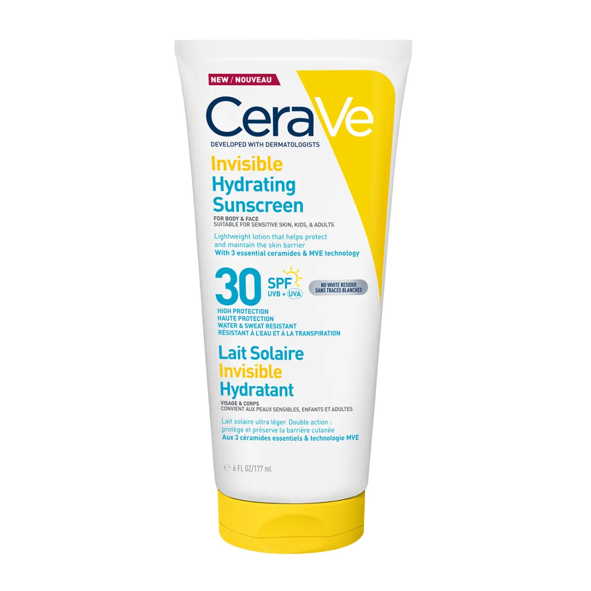 Invisible Hydrating Sunscreen Spf 30 For Body, Face, & All Skin Types With 3 Essential Ceramides