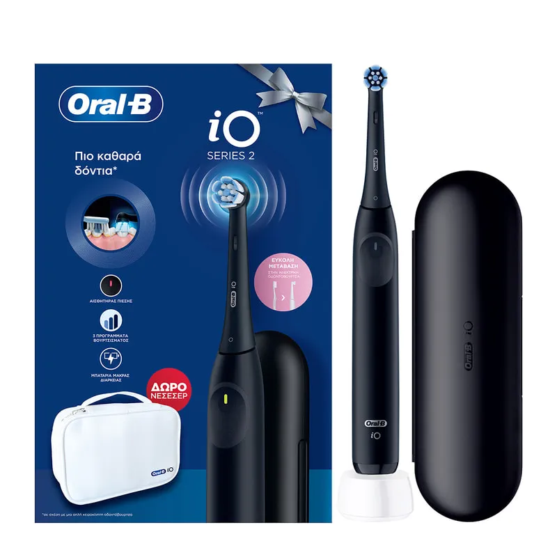 iO2 Electric Toothbrush Black With Gift Bag
