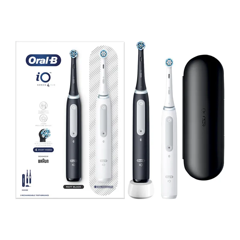 iO Series 4 DUO - Electric Toothbrushes Black & White