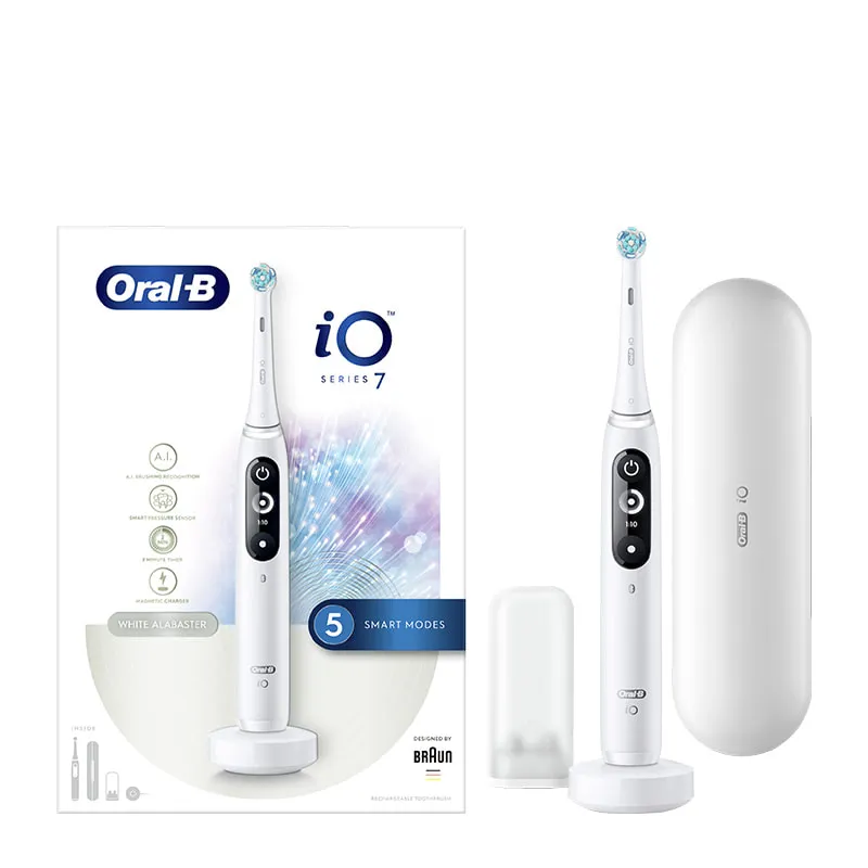 iO Series 7 Electric Toothbrush - Magnetic White Alabaster