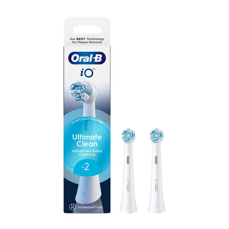 iO Series Ultimate Clean Original Replacement Round Brush Heads Crisscross Bristles Deep Plaque Removal