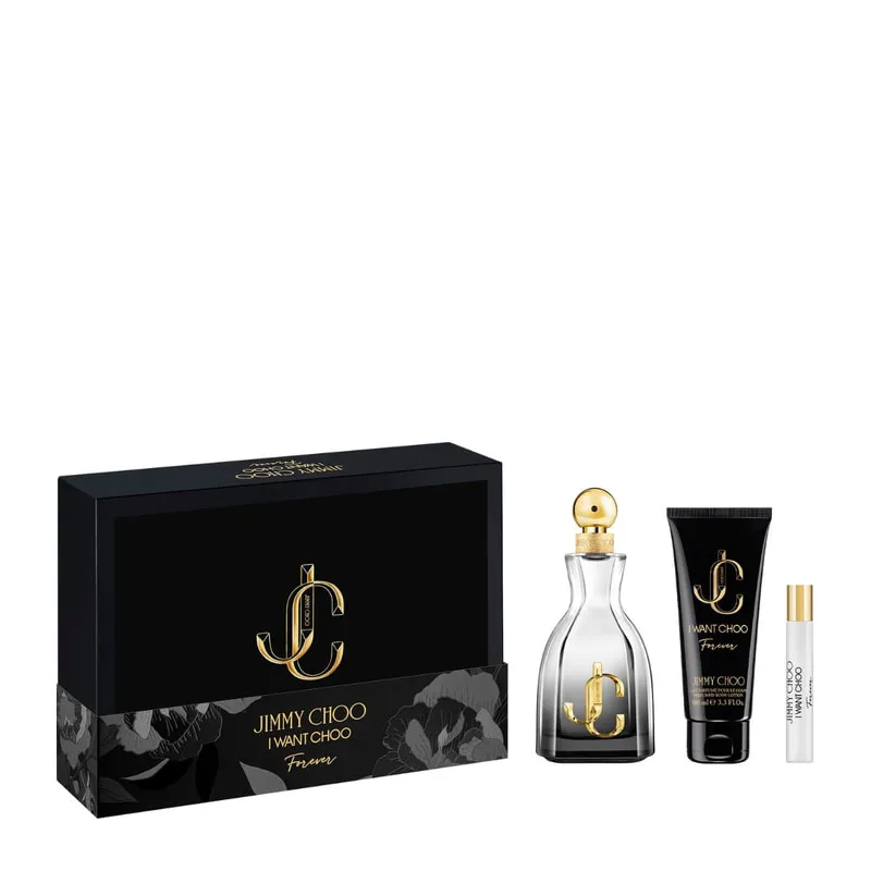 Jimmy Choo Set I Want Choo Forever Eau de Parfum & Mini & Body Lotion