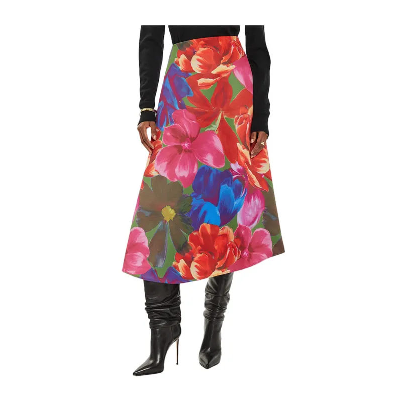 Joralee Printed Wrap Skirt