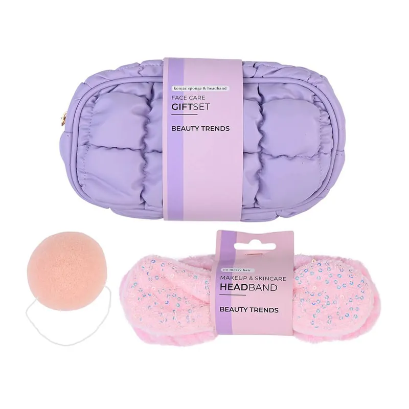Σετ Περιποίησης Προσώπου με Konjac Σφουγγάρι, Κορδέλα & Νεσεσέρ