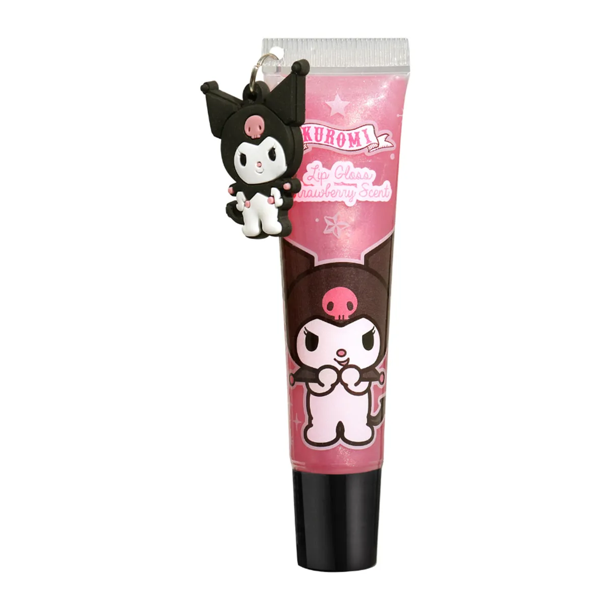Kuromi Lip Gloss Strawberry & Pink Charm