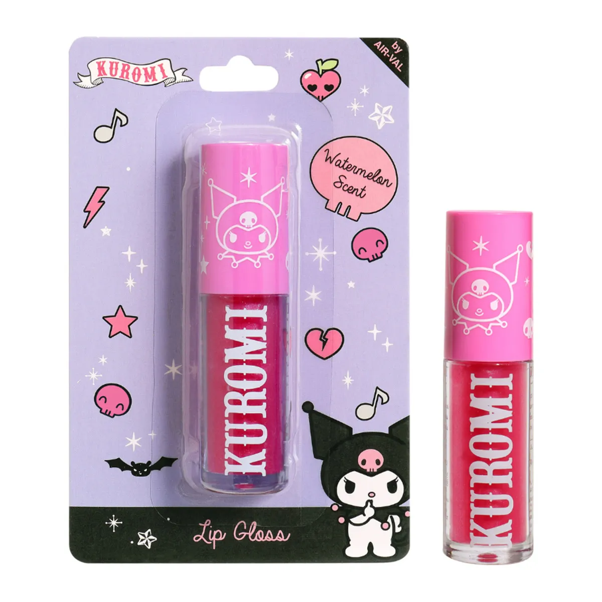 Kuromi Lip Gloss Watermelom Pink