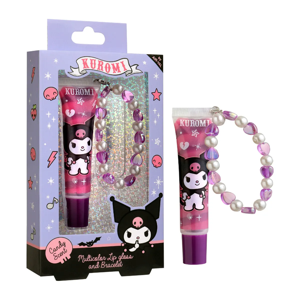 Kuromi Multi-Colour Gloss Candy Scent & Bracelet