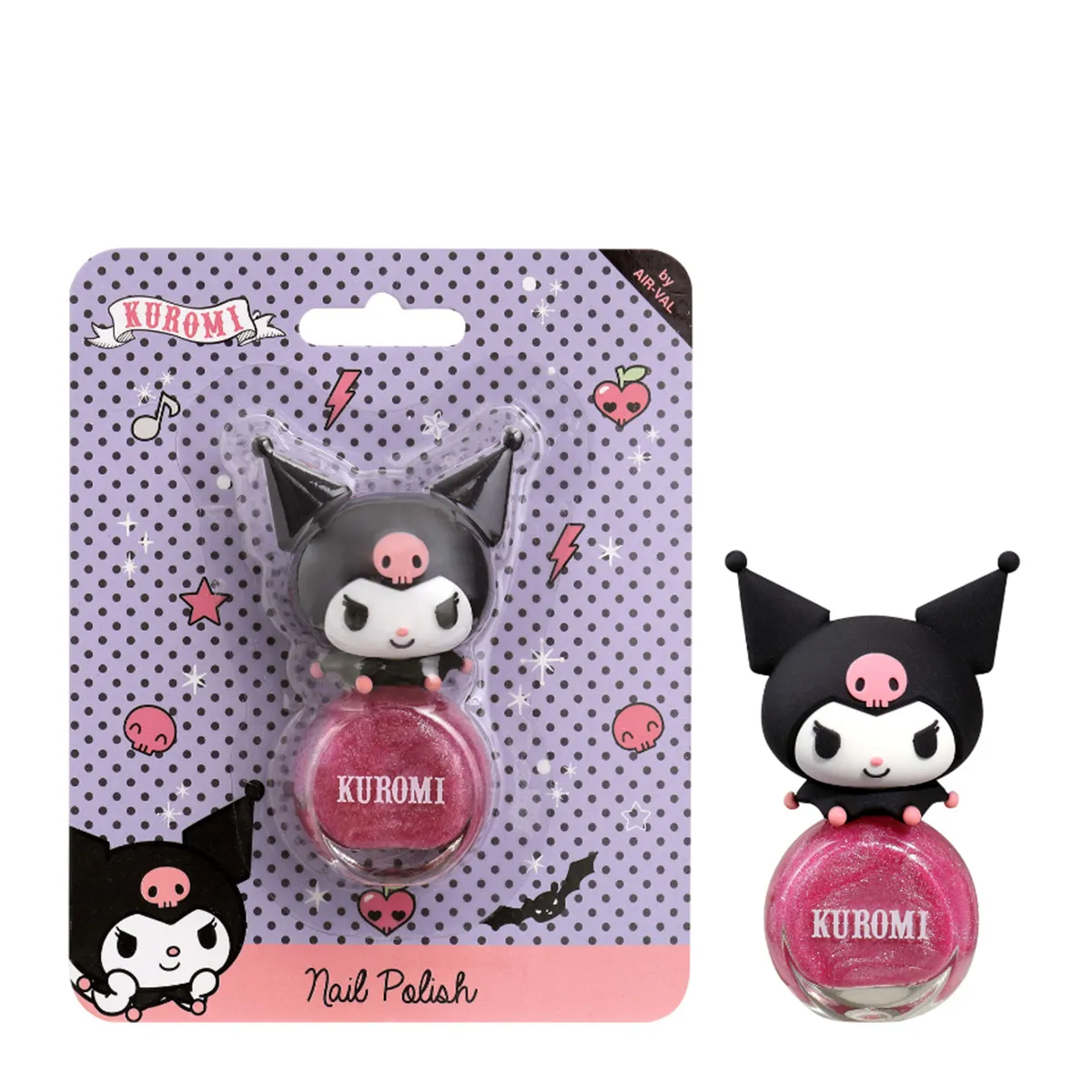 Kuromi Nail Polish Pink