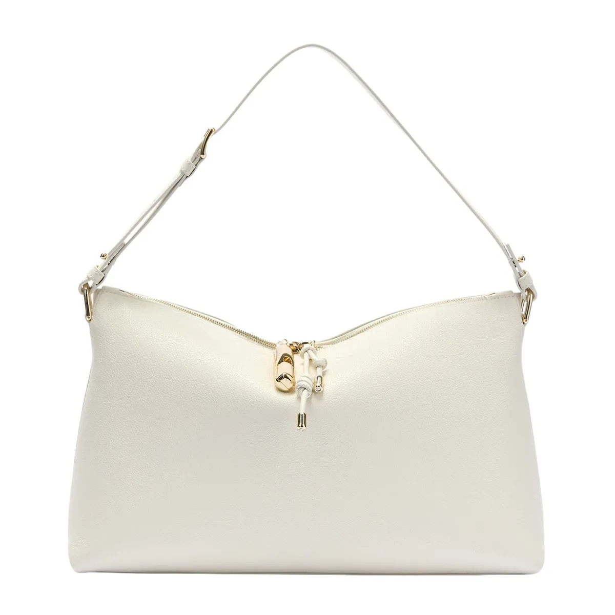 Women's large leather shoulder bag Debby