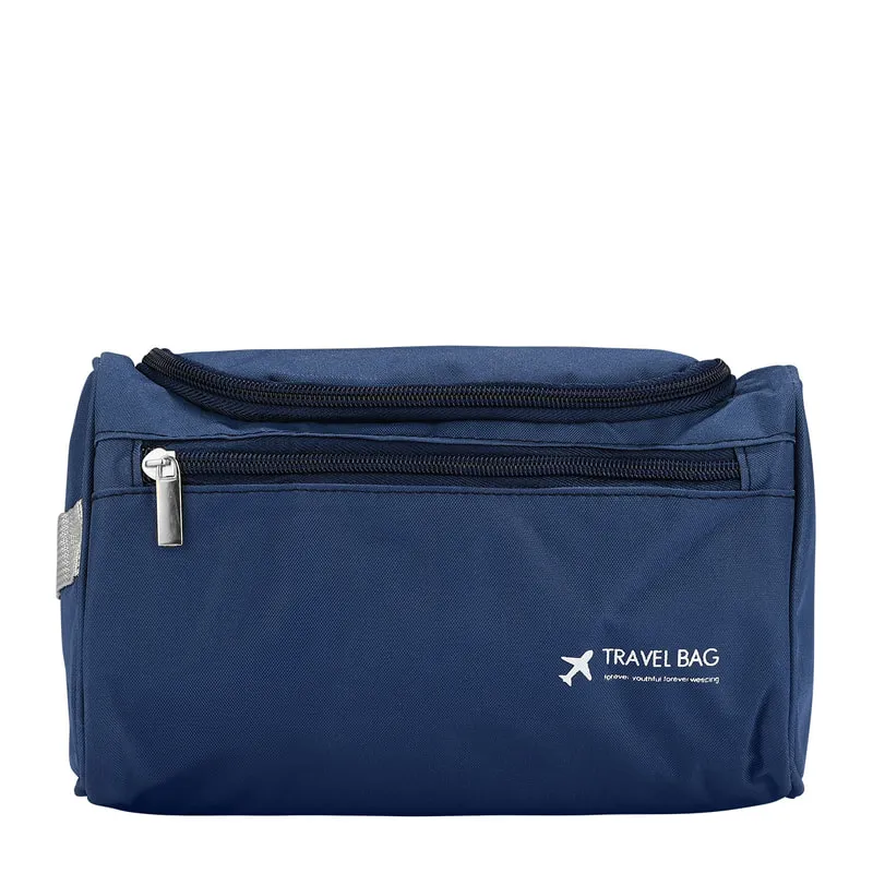 Large Men's Toiletry Bag With Hook Blue