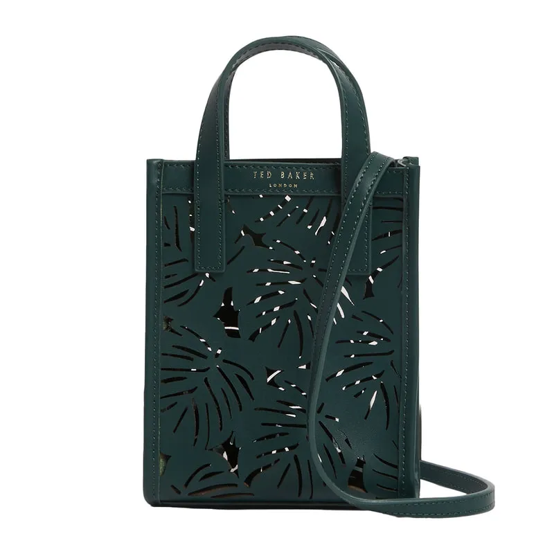 Leaf Cut Out Mini Leather Tote Bag LEEORA