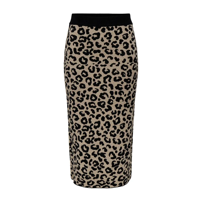 Midi skirt leopard