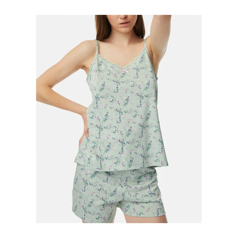 Les fleurs sleeveless pyjama set