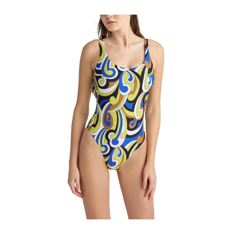 Lime Pucci printed one-piece swimsuit