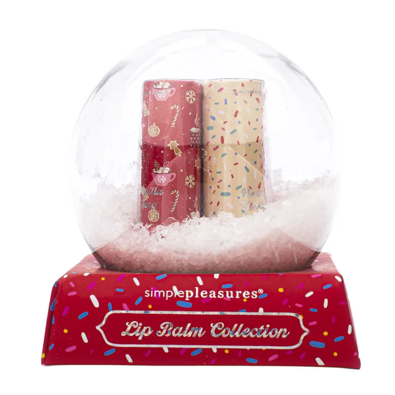 Snow Globe Lip Balm Set