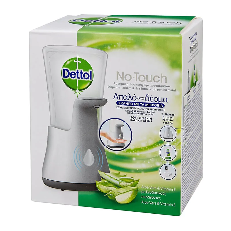 Liquid Soap No-Touch Gadget with Aloe Vera Refill