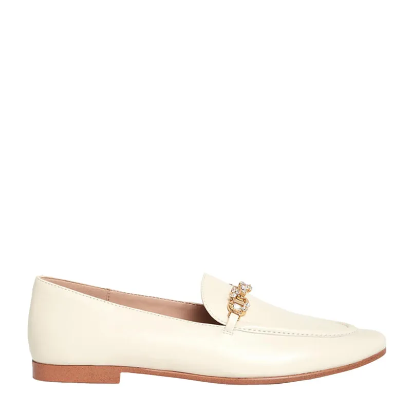 Oval T Rhinestone Loafers