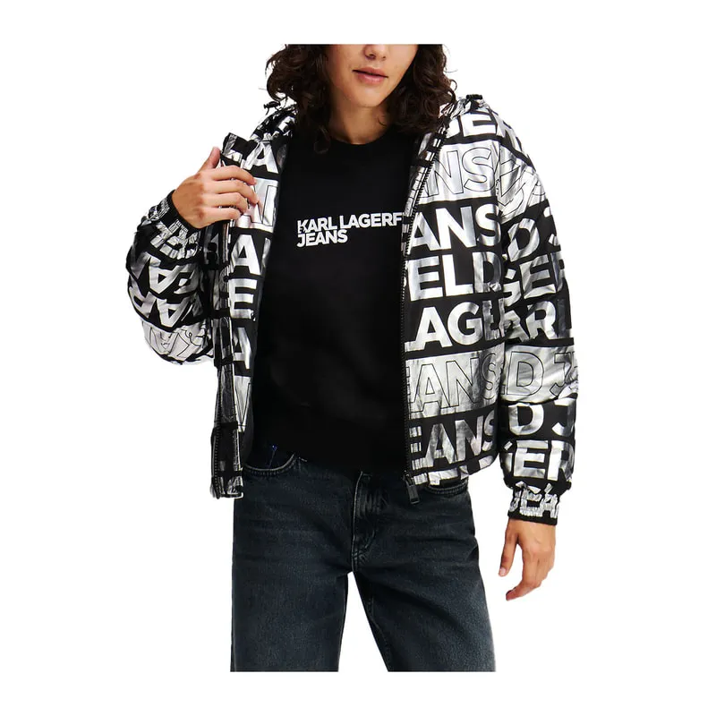 All-over logo design jacket