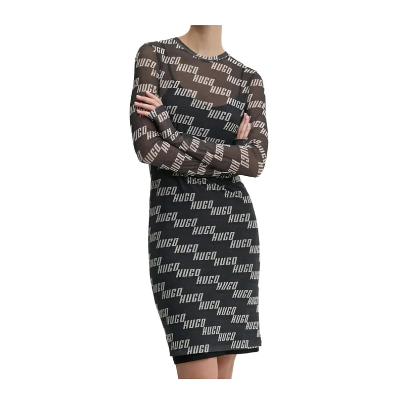 Φόρεμα με logo-print all-over