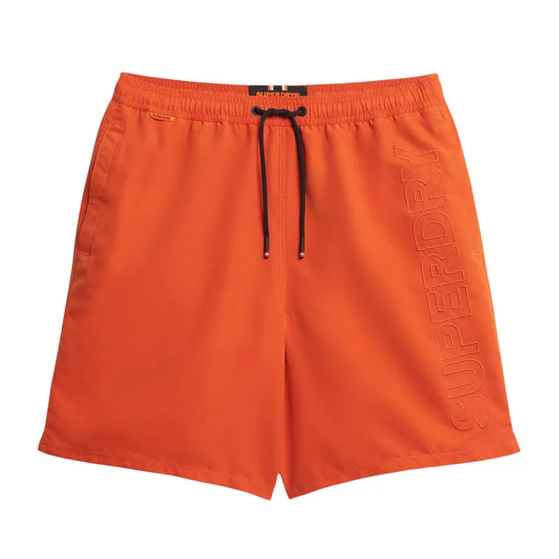 Swimsuit with embroidered logo