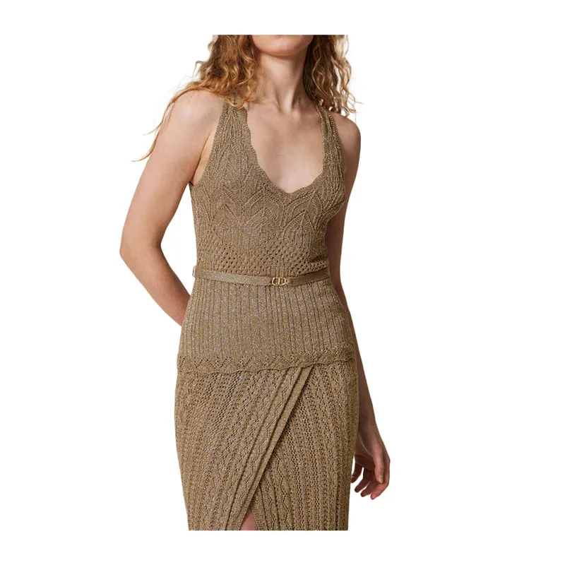Lurex knit top