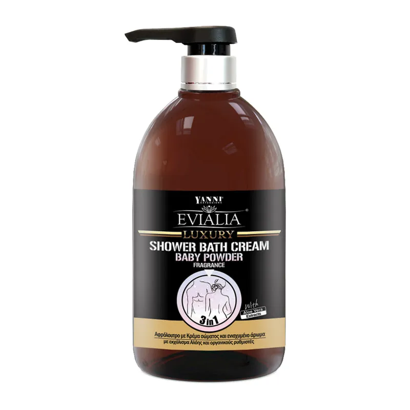 Luxury Shower Bath Cream Baby Powder with Body Cream & Aloe Vera