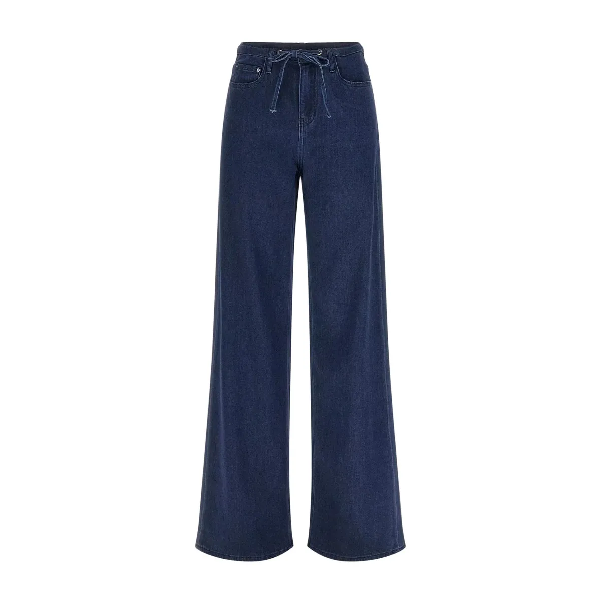 Wide-leg lyocell jeans