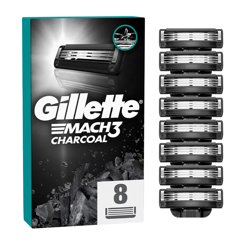 Mach3 Charcoal Men's Razor - 8 Blades