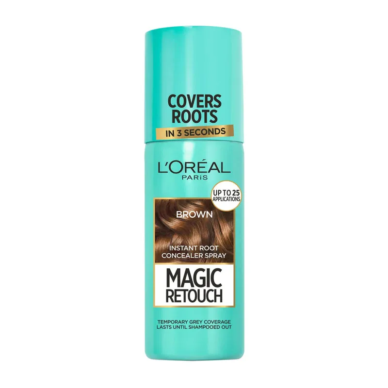 Magic Retouch Spray Κάλυψης Λευκών Ριζών 3 Καστανό