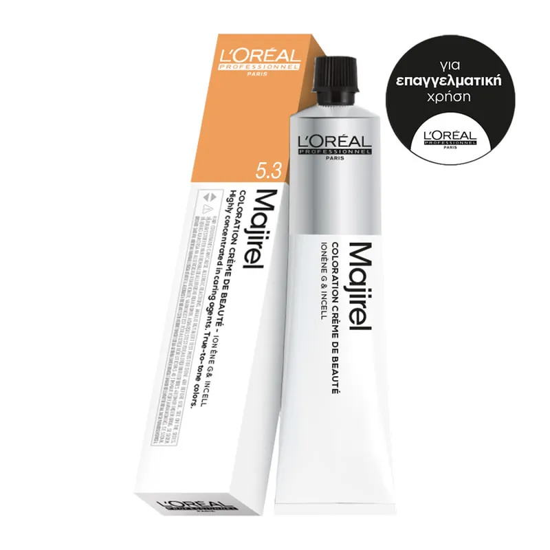 Majirel Color Cream 5.3 Light Golden Brown