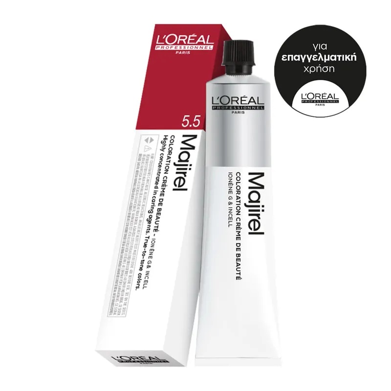 Majirel Color Cream 5.5 Light Mahogany Brown