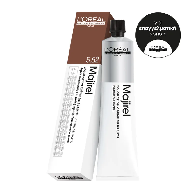 Majirel Color Cream 5.52 Light Mahogany Iridescent Brown