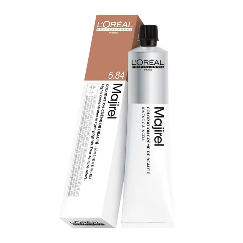 Majirel Color Cream 5.84 Light Mocha Copper Brown