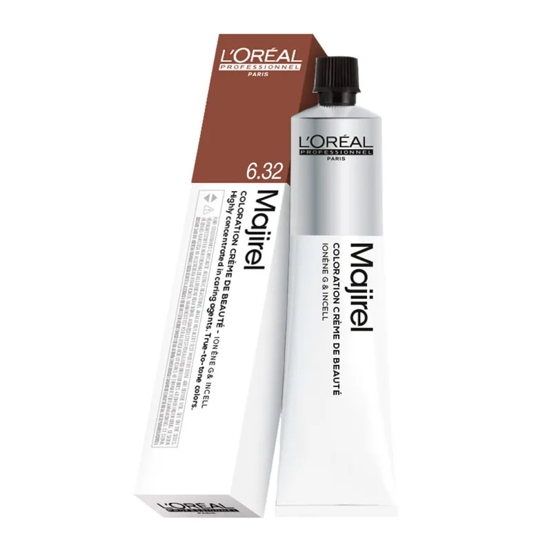 Majirel Color Cream 6.32 Dark Golden Iridescent Blonde
