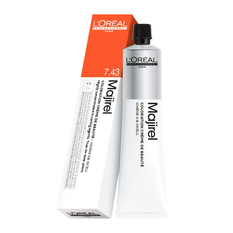Majirel Color Cream 7.43 Copper Golden Blonde