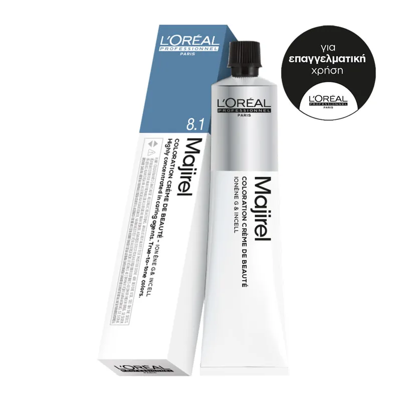 Majirel Color Cream 8.1 Light Ash Blonde