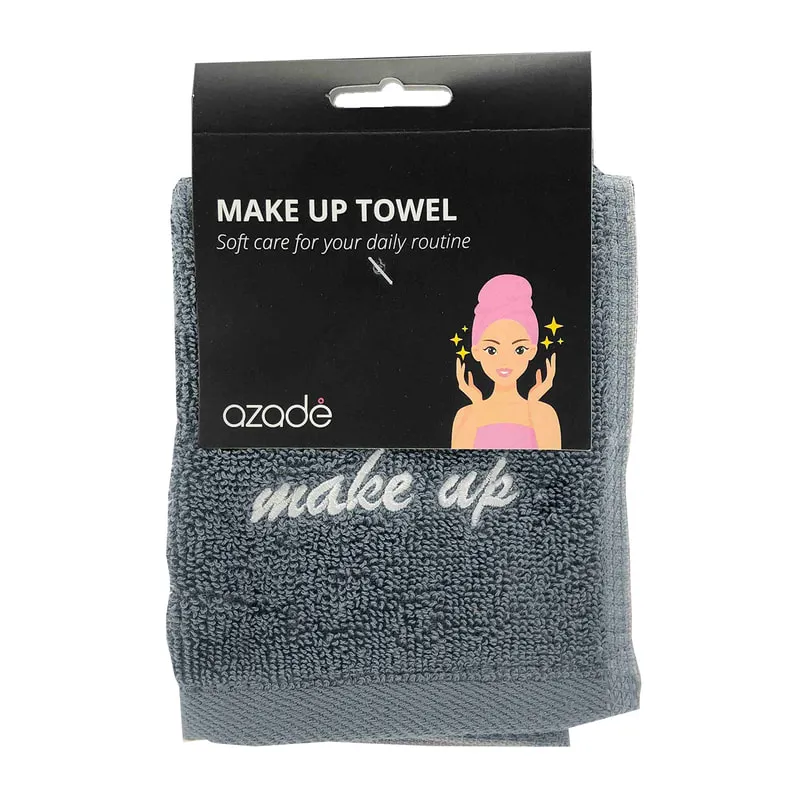 Make Up Face Remover Towel Gray