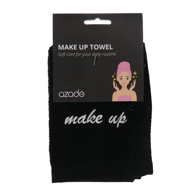 Πετσέτα Αφαίρεσης Make Up Μαύρη